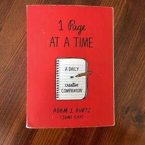 1 Page at a Time Book by Adam J. Kurtz, reflective journal